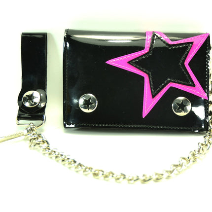 WST102BLK STAR PATCH WALLET