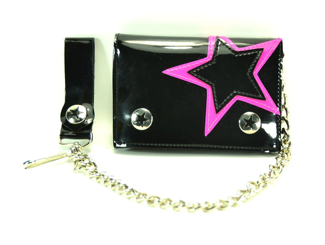 WST102BLK STAR PATCH WALLET