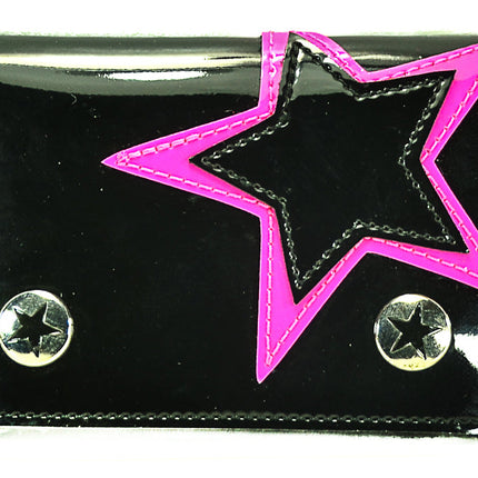 WST102BLK STAR PATCH WALLET