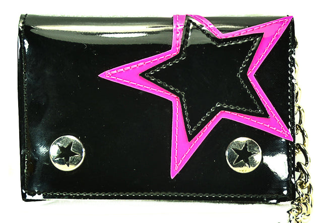 WST102BLK STAR PATCH WALLET