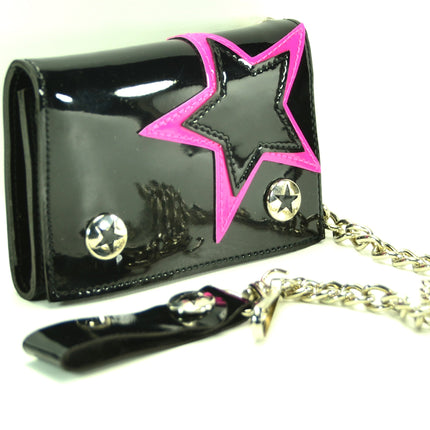 WST102BLK STAR PATCH WALLET