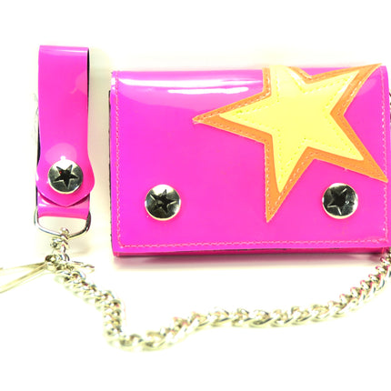 WST102PNK  STAR PATCHED WALLET
