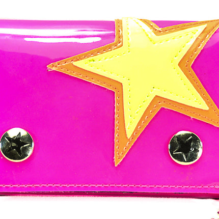 WST102PNK  STAR PATCHED WALLET