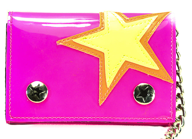 WST102PNK  STAR PATCHED WALLET