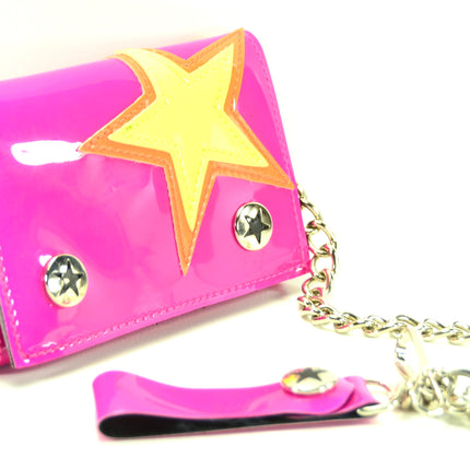 WST102PNK  STAR PATCHED WALLET