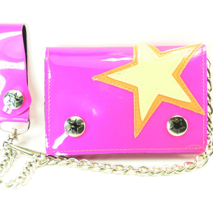 WST102PNK  STAR PATCHED WALLET