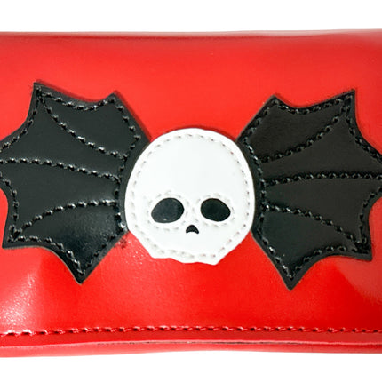 WSW101RED SKULL WINGS WALLET