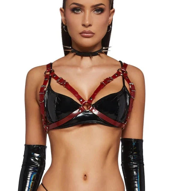 XH101VN  4 BUCKLE BRA SKINNY BODY HARNESS
