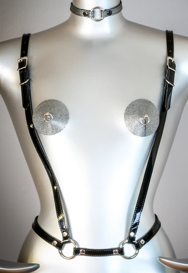 XH105P SUSPENDER STYLE HARNESS 1/2" WIDE ASSORTED PATENT