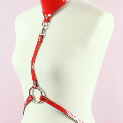 XH107P HARNESS WITH POSTURE COLLAR ASSORTED PATENT