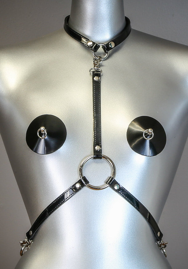 XH108P 3 CLASP HARNESS ASSORTED PATENT