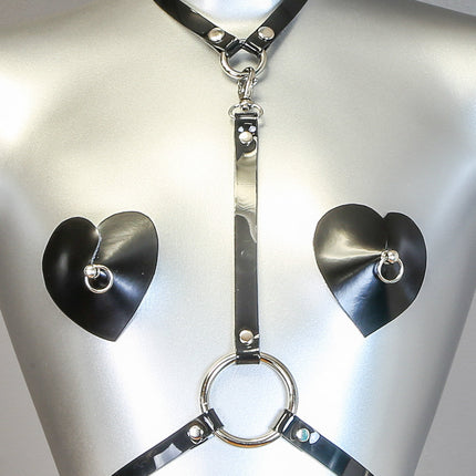 XH108VN 3 CLASP HARNESS ASSORTED VINYL