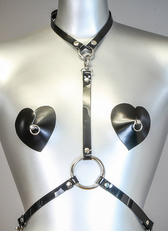 XH108VN 3 CLASP HARNESS ASSORTED VINYL