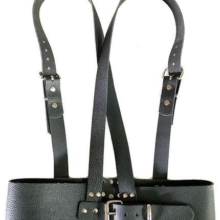 XH114 SUSPENDER STYLE BUCKLE WAIST BELT HARNESS LEATHER