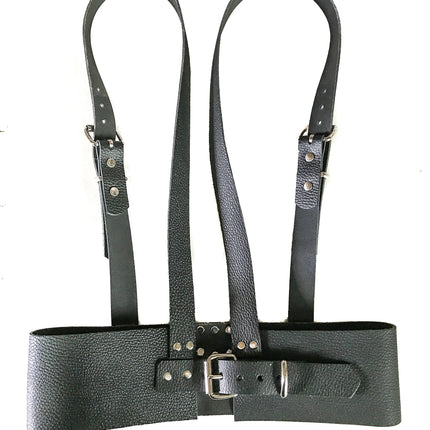 XH114 SUSPENDER STYLE BUCKLE WAIST BELT HARNESS LEATHER