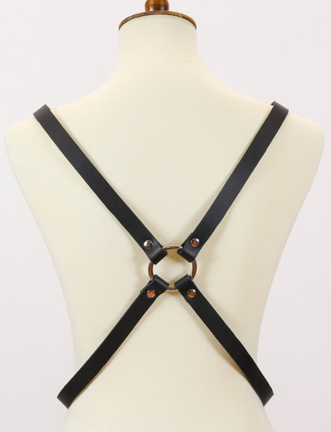 XH119L CROSS BUCKLE HARNESS 3/4" WIDE ASSORTED LEATHER