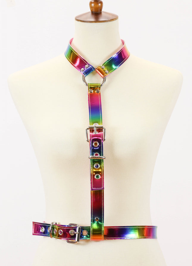 XH130RN 3/4" Y BUCKLE HARNESS ASSORTED RAINBOW