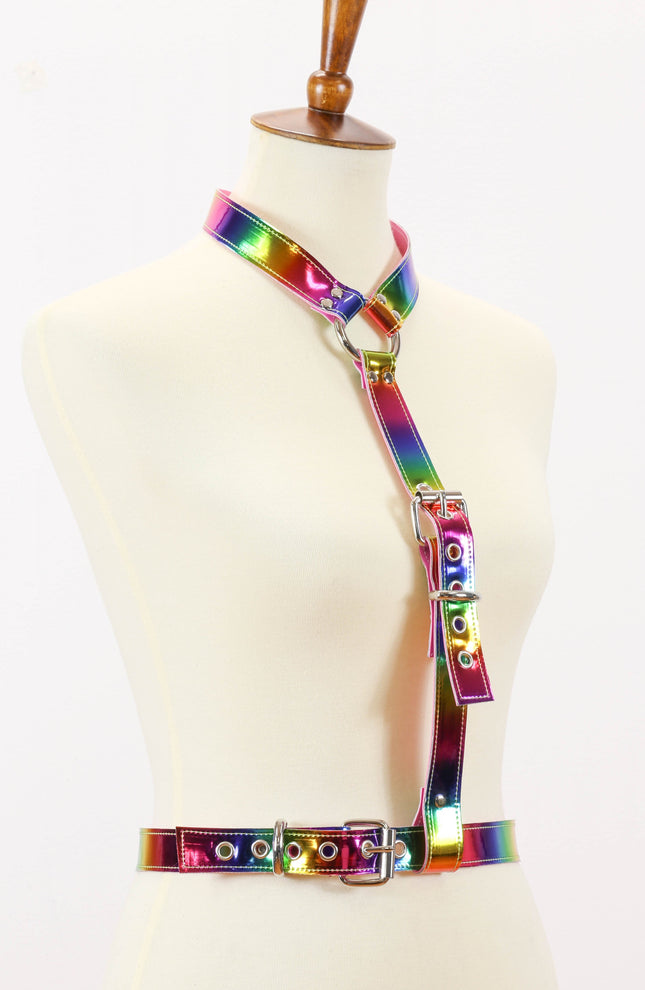 XH130RN 3/4" Y BUCKLE HARNESS ASSORTED RAINBOW