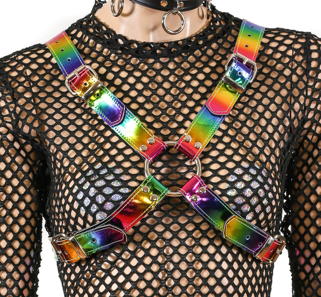 XH158RN ASSORTED RAINBOW CROSS HARNESS