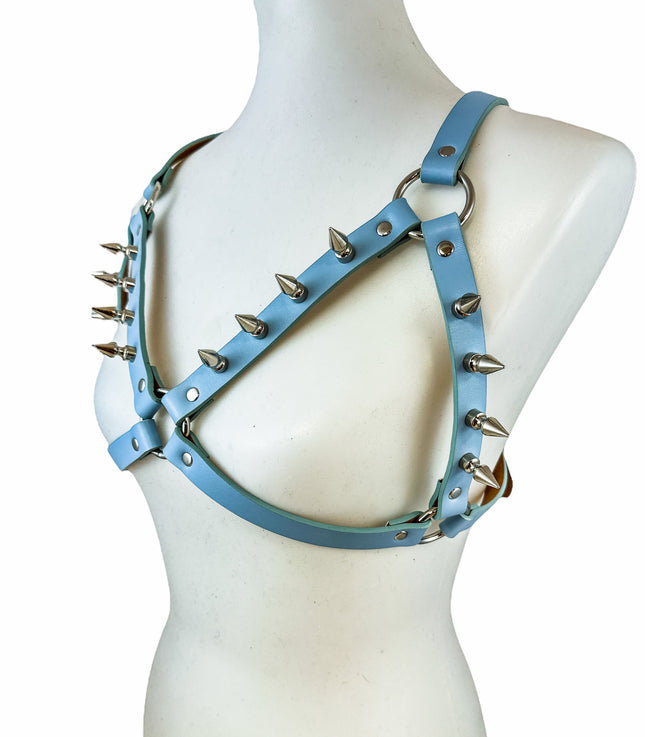 XH218 NEON SHINY PASTEL & PATENT WITH SPIKES