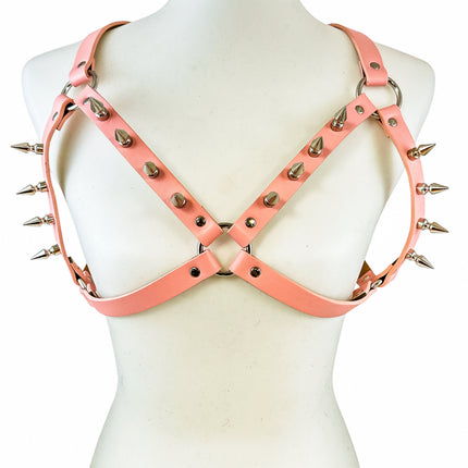 XH218 NEON SHINY PASTEL & PATENT WITH SPIKES