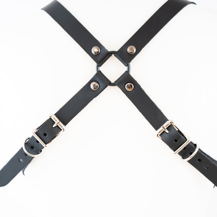 XH220 PYRAMID STUDDED BRA HARNESS