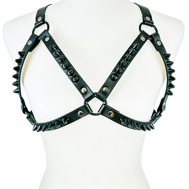 XH222-BS  UK77  STUDDED BRA HARNESS