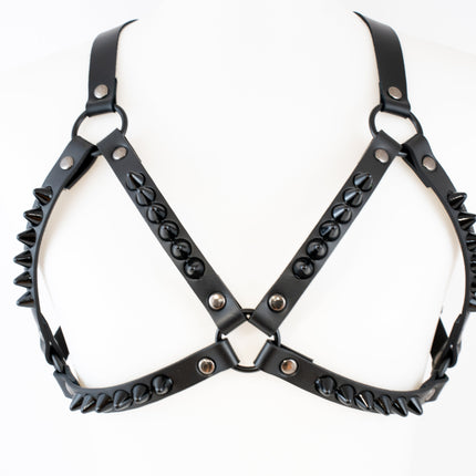 XH222-BS  UK77  STUDDED BRA HARNESS
