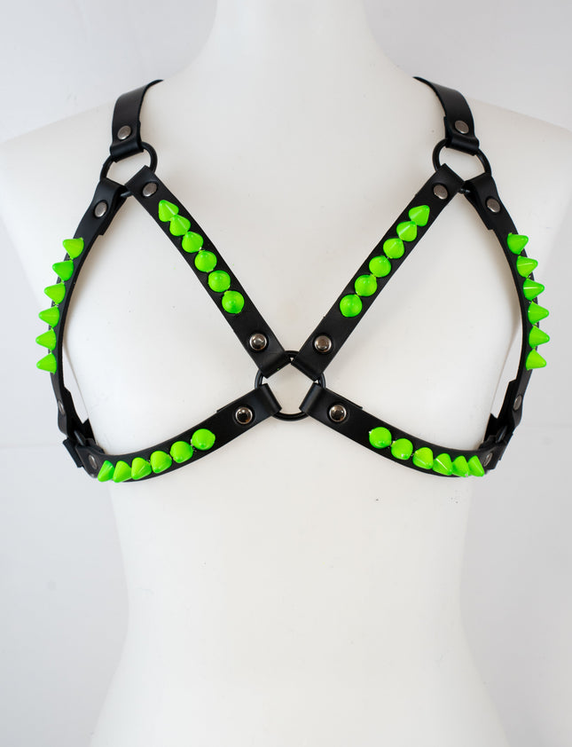 XH222-GS  UK77  STUDDED BRA HARNESS