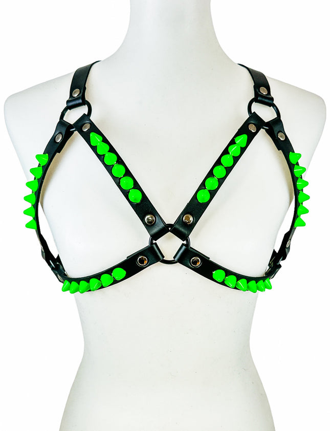 XH222-GS  UK77  STUDDED BRA HARNESS