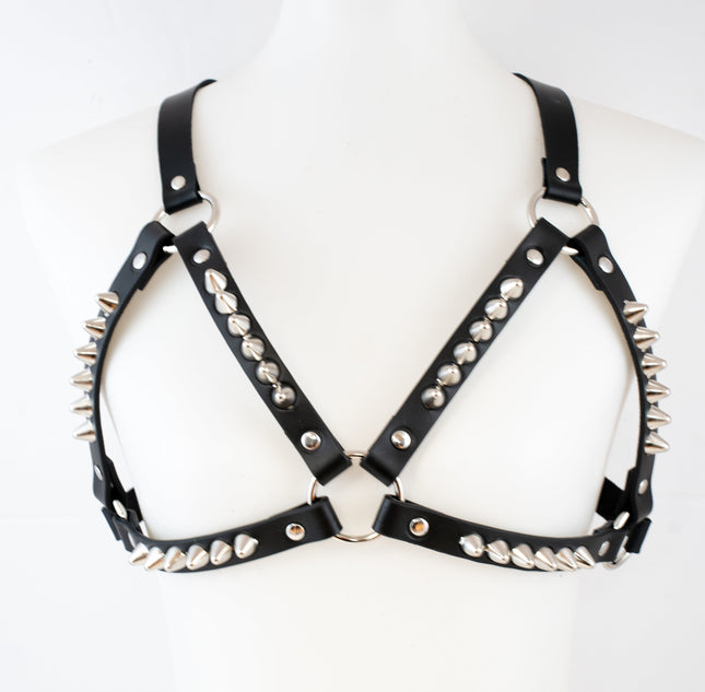 XH222  UK77  STUDDED BRA HARNESS