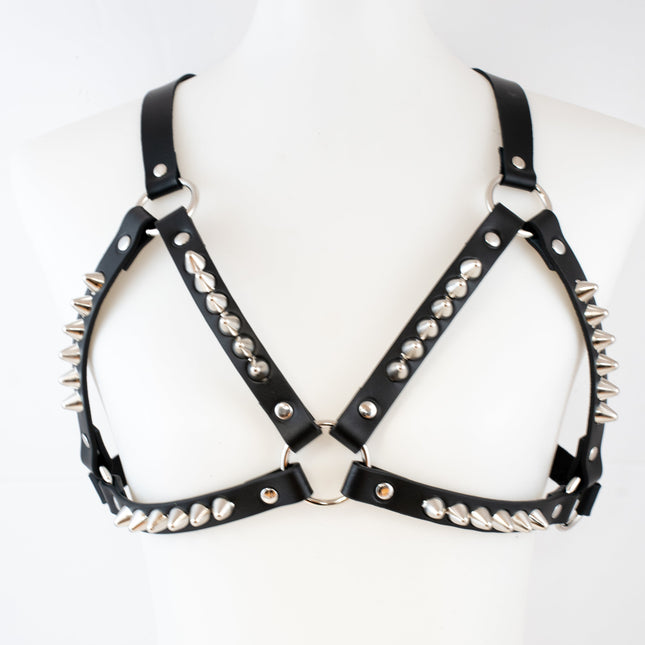 XH222  UK77  STUDDED BRA HARNESS