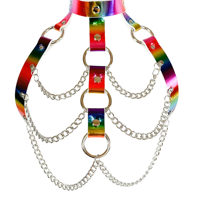 XH228 RAINBOW RING AND CHAIN