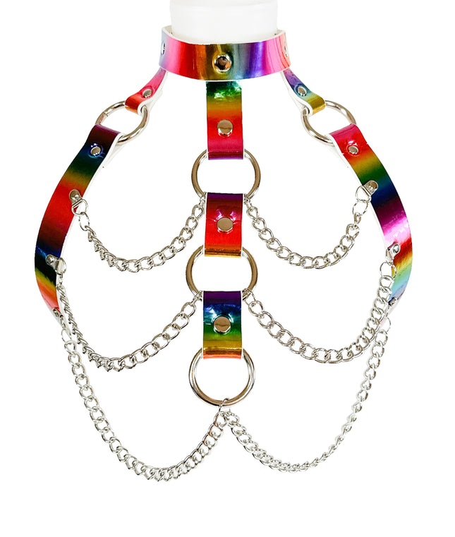 XH228 RAINBOW RING AND CHAIN