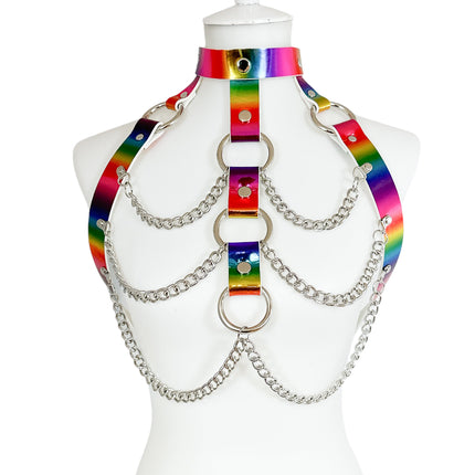 XH228 RAINBOW RING AND CHAIN