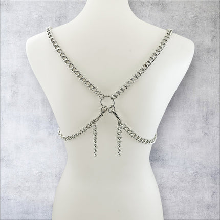 XH240 PENTAGRAM 4MM REGULAR CHAIN BRA HARNESS