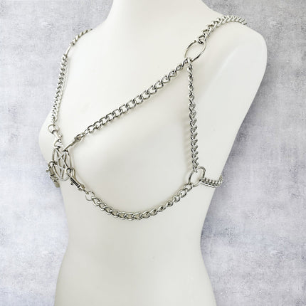 XH240 PENTAGRAM 4MM REGULAR CHAIN BRA HARNESS