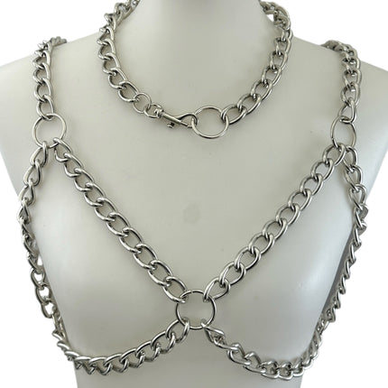 XH235H THICK HEAVY CHAIN BRA HARNESS