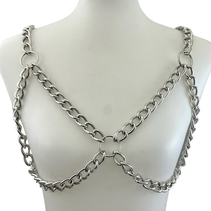 XH235H THICK HEAVY CHAIN BRA HARNESS
