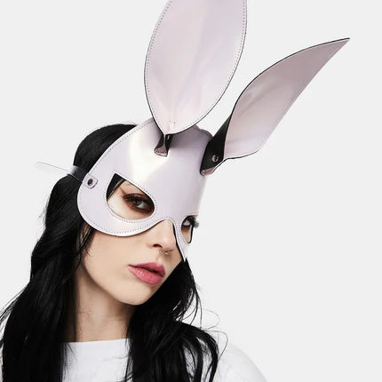 XM101P   PATENT LEATHER BUNNY MASK