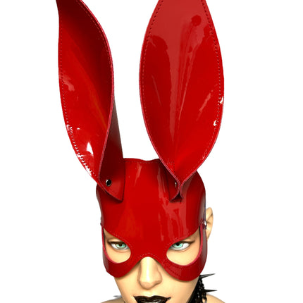 XM101P   PATENT LEATHER BUNNY MASK