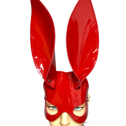 XM101P   PATENT LEATHER BUNNY MASK