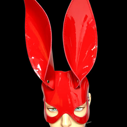 XM101P   PATENT LEATHER BUNNY MASK