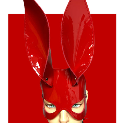 XM101P   PATENT LEATHER BUNNY MASK
