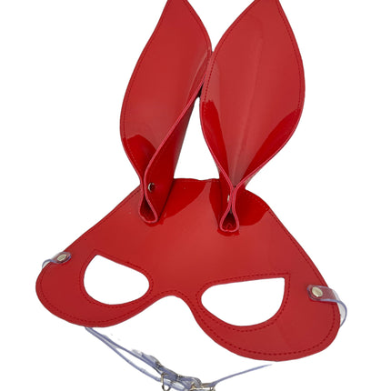 XM101P   PATENT LEATHER BUNNY MASK