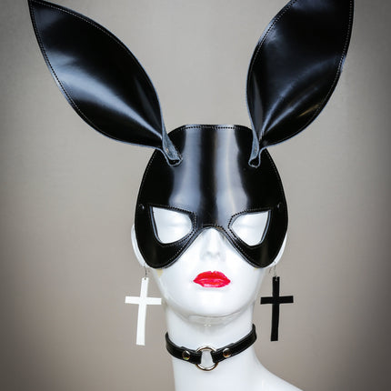 XM101P   PATENT LEATHER BUNNY MASK