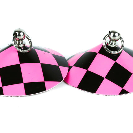 XP112CHECKERED CHECKERED PASTIES PAIR