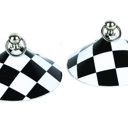 XP112CHECKERED CHECKERED PASTIES PAIR