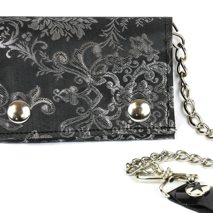XW101BLK BROCADE WALLET