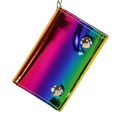 XW102RN-M  RAINBOW HOLOGRAPHIC WALLET